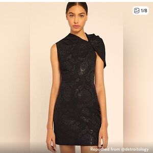 NWT Alice + Olivia Black Mini Dress Size 2